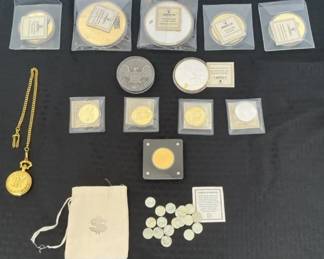 Coin Collection Pocket Watch