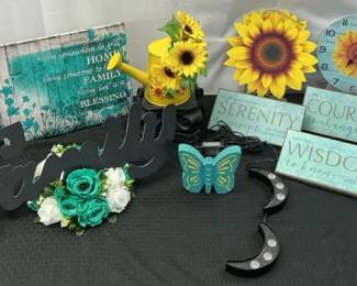 Sunflower Teal Inspiration Decor