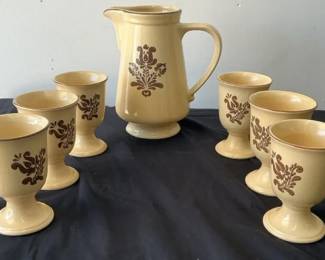 Pfaltzgraff Pitcher Goblets