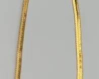 24k Herringbone Necklace