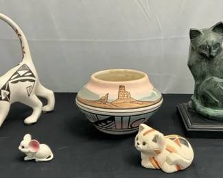 Native American Cat Landscape Decor More