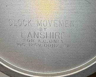 1979 Indiana Molds Ceramic Mantel Clock with Lanshire Movement