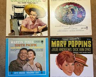 Vintage Musical Soundtrack Vinyl Record Collection