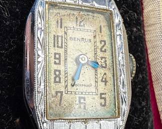 Benrus Art Deco Style Ladies Wristwatch