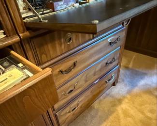 Hammary Modular Wall Unit with Drop-Front Desk