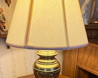 Neoclassical Style Brass Urn Table Lamp