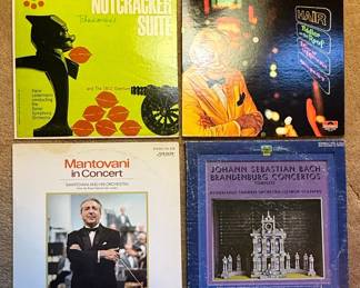 Vintage Classical and Broadway Show Tunes Vinyl Record Collection