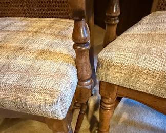 Victorian Style Cane Back Armchairs