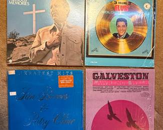 Vintage Country and Pop Vinyl Record Collection