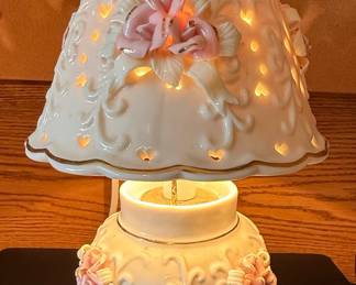 Porcelain Floral Fairy Lamp Style