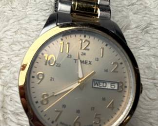 Timex South Street Sport Two-Tone Day-Date Indiglo Watch