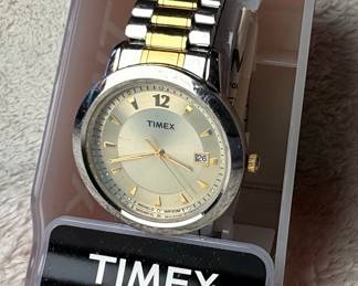 Timex Classics Two-Tone Watch with Date and Indiglo