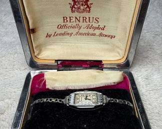 Benrus Art Deco Style Ladies Wristwatch
