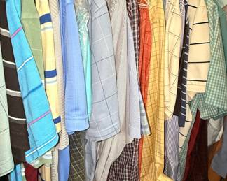 Assorted Men's Casual and Dress Shirts Style