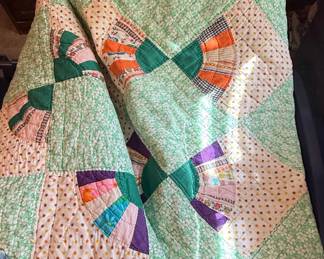 Vintage Grandmother's Fan Quilt