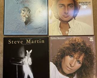 Vintage Vinyl Record Collection - Eagles, Barry Manilow, Steve Martin, Barbra Streisand