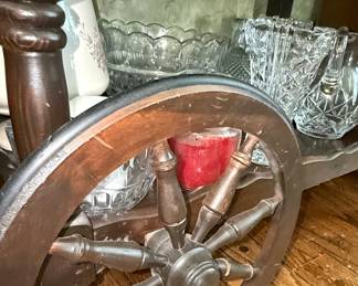 Ethan Allen Style Drop Leaf Tea Cart