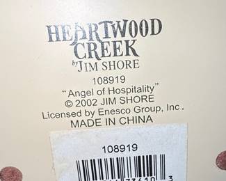 Jim Shore Heartwood Creek Angel of Hospitality