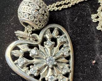 Pandora "Heart of Winter" Sterling Silver Necklace
