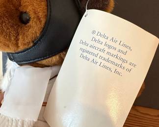 Delta Air Lines Promotional Aviator Teddy Bear