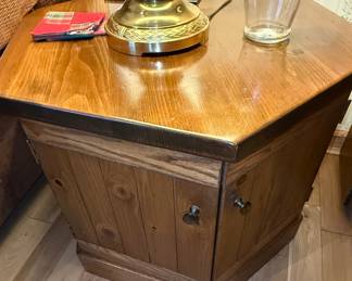 Drexel Esperanto Collection Spanish Mediterranean Style Hexagonal Storage End Table
