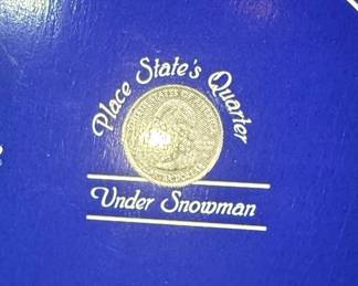 Roman Inc. State Snowmen Ornament Collection with Display
