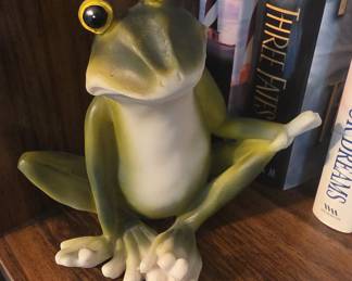 Yoga Frog Figurine