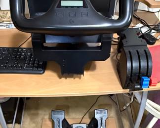 Logitech G Flight Yoke System with Throttle Quadrant and Rudder Pedals