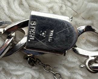 Vintage Sterling Silver Charm Bracelet with Assorted Charms