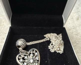 Pandora "Heart of Winter" Sterling Silver Necklace