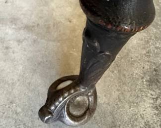 Victorian Style Spool Leg Side Table with Ball-and-Claw Feet