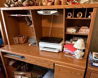Oak Veneer Computer Desk Style
