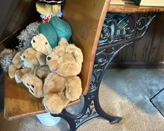 Antique School Desk Style Table