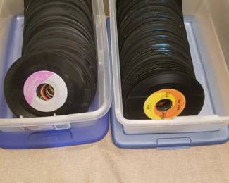 Vintage vinyl 45s