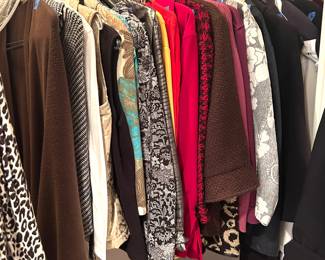 Ladies jackets, sweaters, short coats sz. Lg & XLg
