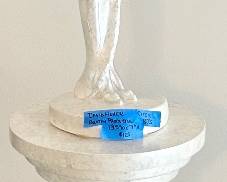 Austin Productions by David Fisher Statue (circa 1980’s) 13.5 Rnd x 71” H w/ pedestal $125