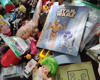 Flatsy doll from ideal,lots of golden books including star wars, many unique and older books