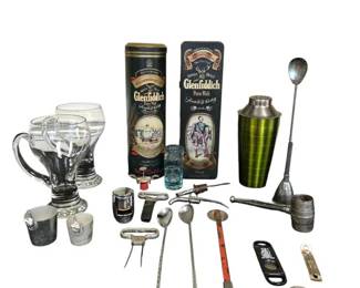 Glenfiddich Tins And Vintage Barware Tools