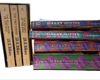 Vtg Paperback Boxed Set Of The Lord Of The Rings Trilogy More