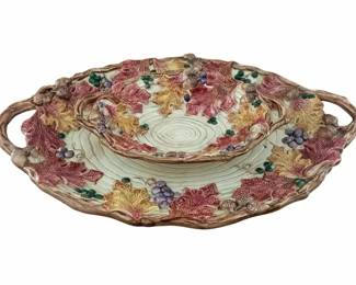 Fitz Floyd Autumn Bounty Ceramic Serving Set