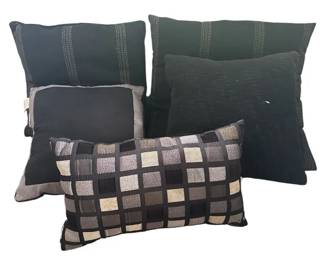Assorted Decorative Throw Pillows 5 Pieces