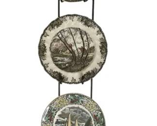 The Friendly Village Wall Mounted Ceramic Plates