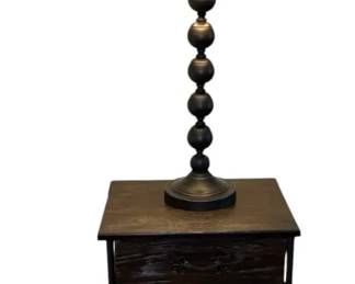 Vintage Nightstand w Lamp