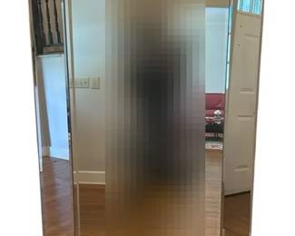Modern FullLength Beveled Mirrored WallFloor Monitor