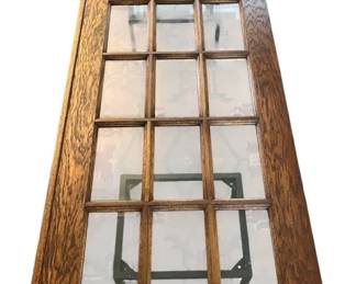 Vintage 15Lite French Door Dining Table w Metal Base Pair