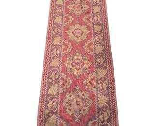 Vintage Handmade Turkish Kilim Wool Runner Rug