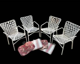 Set Of Vintage Brown Jordan Armchairs