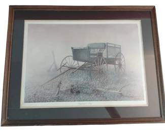 Vintage Art Print Requiem For A King