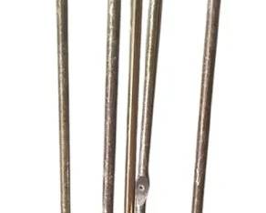 Vintage Brass 5Piece Fireplace Tool Set with Stand