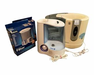Pair Of Humidifiers With Filter Refills